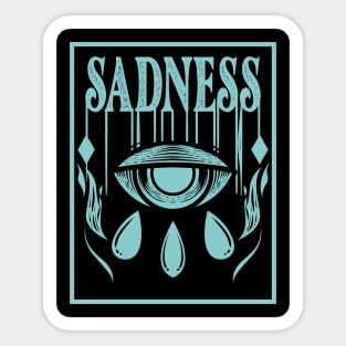 Vintage - Sadness Eye Sticker